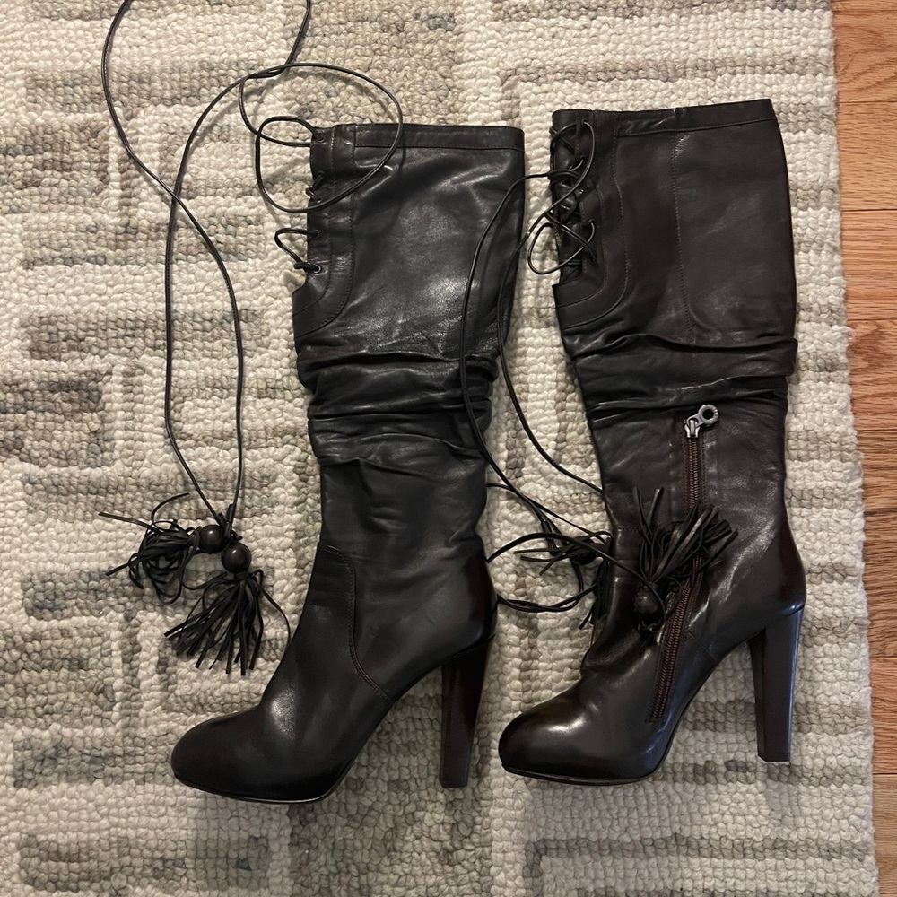 Le Silla brown Heeled boots with tassels